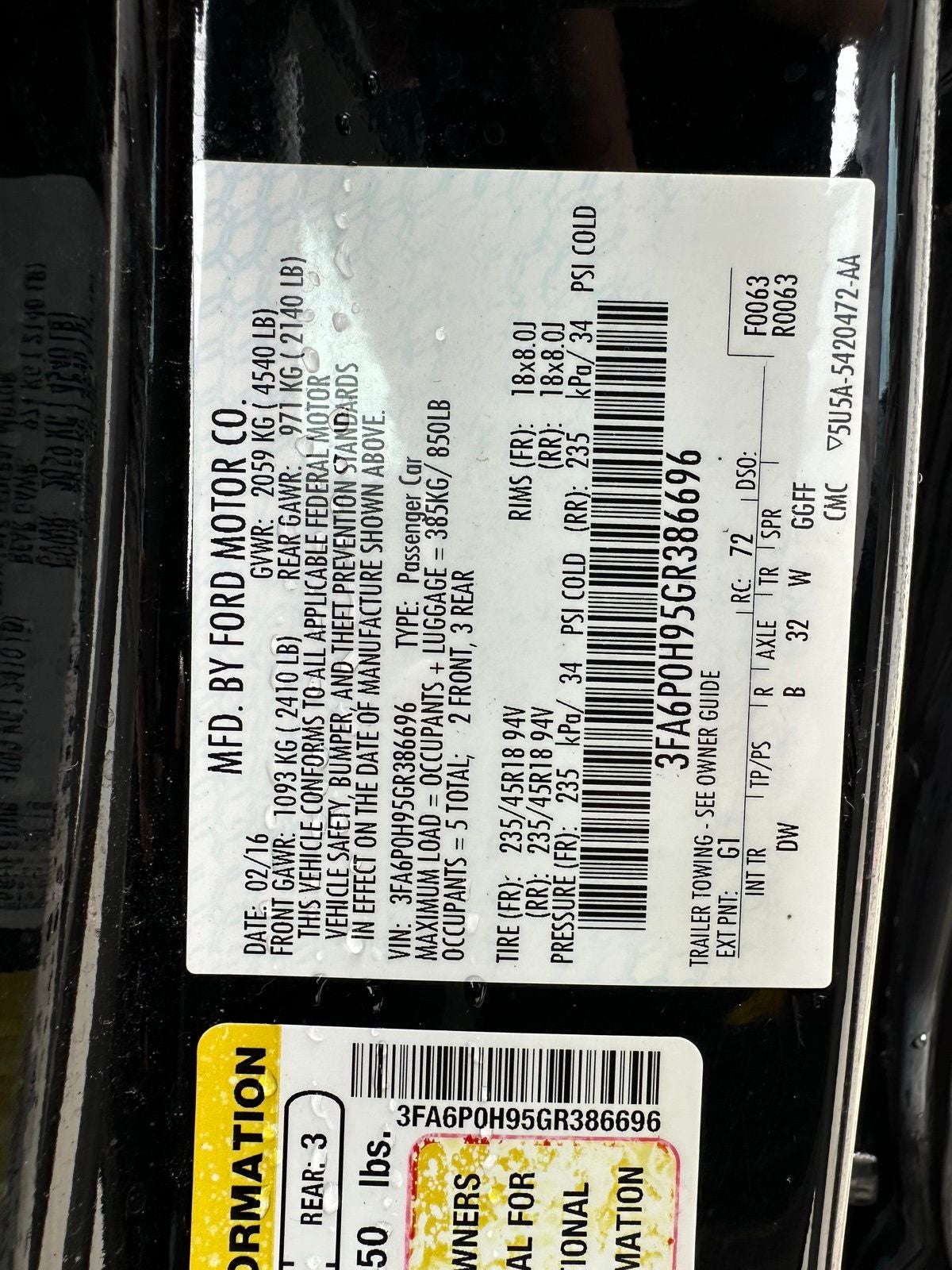 2016 Ford Fusion SE