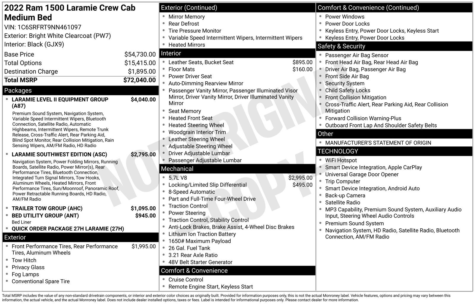 2022 RAM 1500 Laramie