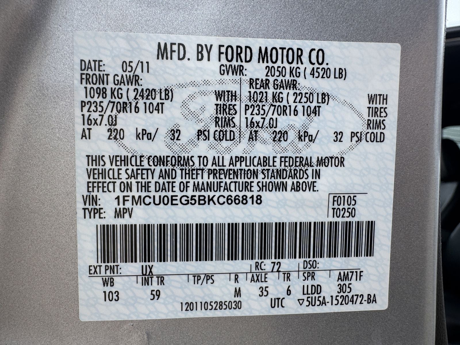 2011 Ford Escape Limited