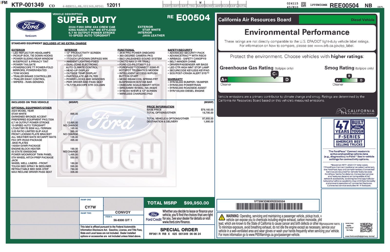 2024 Ford F-350SD King Ranch DRW