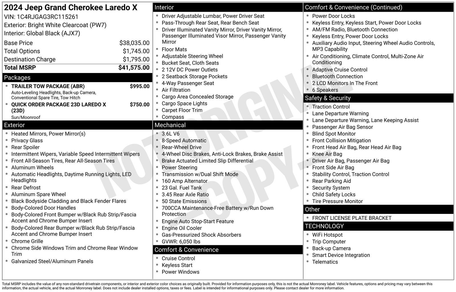 2024 Jeep Grand Cherokee Laredo X 4x2