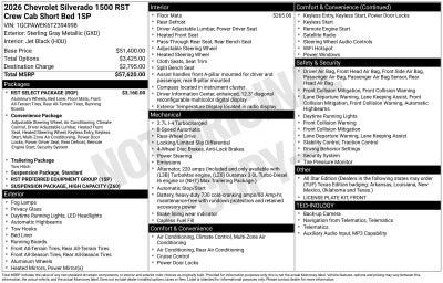 2026 Chevrolet Silverado 1500 RST