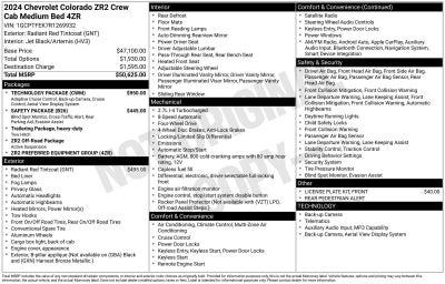2024 Chevrolet Colorado ZR2