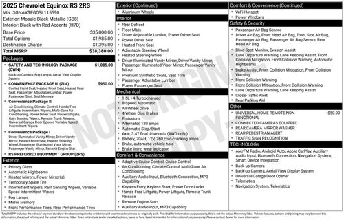 2025 Chevrolet Equinox RS