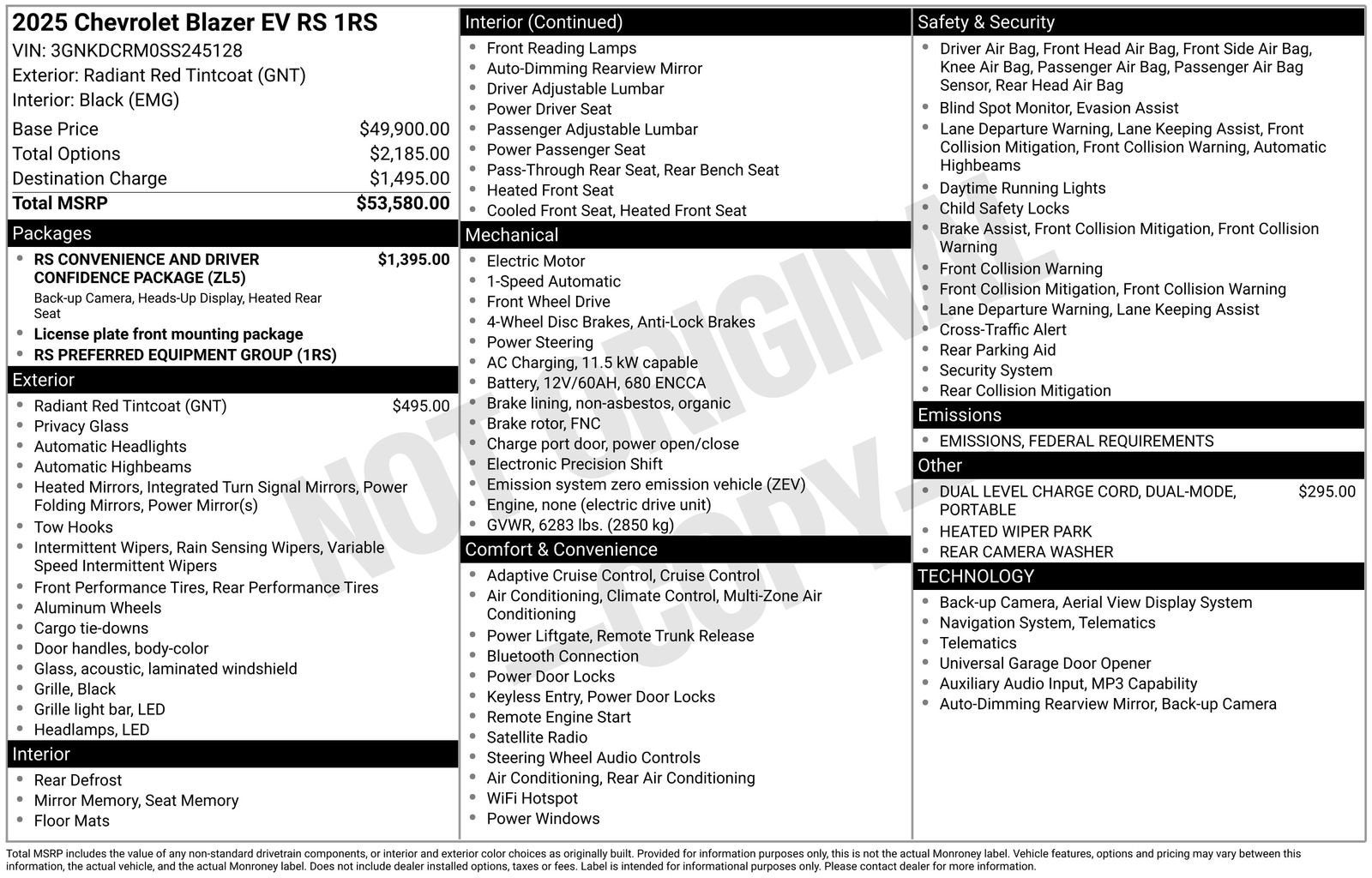 2025 Chevrolet Blazer EV RS