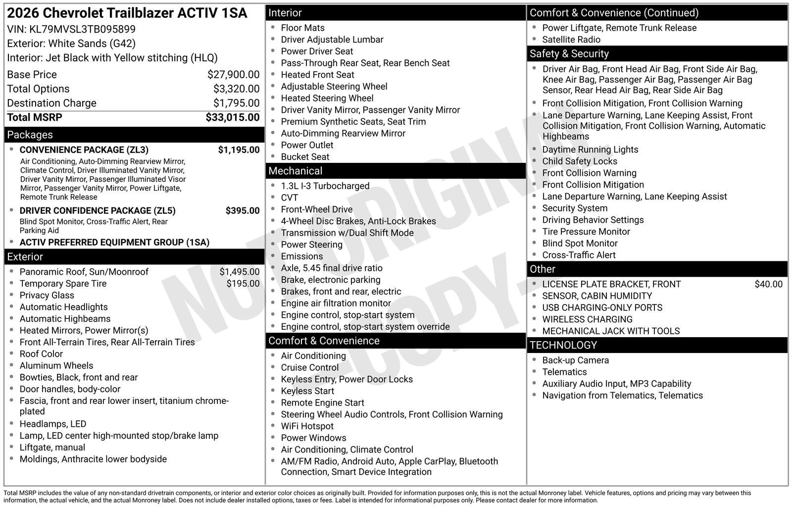 2026 Chevrolet Trailblazer ACTIV