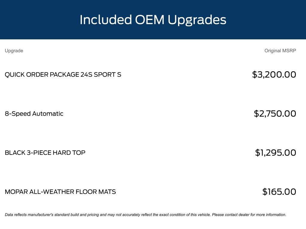 2020 Jeep Wrangler Sport S