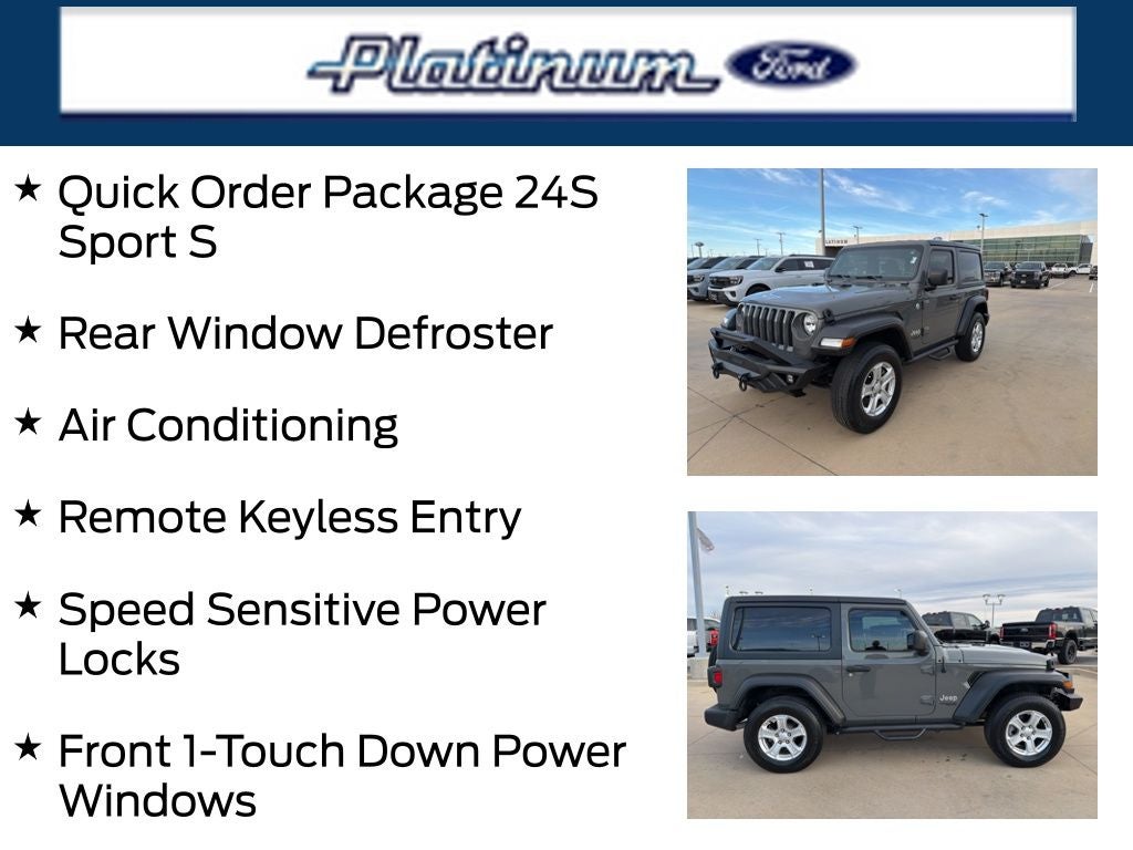 2020 Jeep Wrangler Sport S