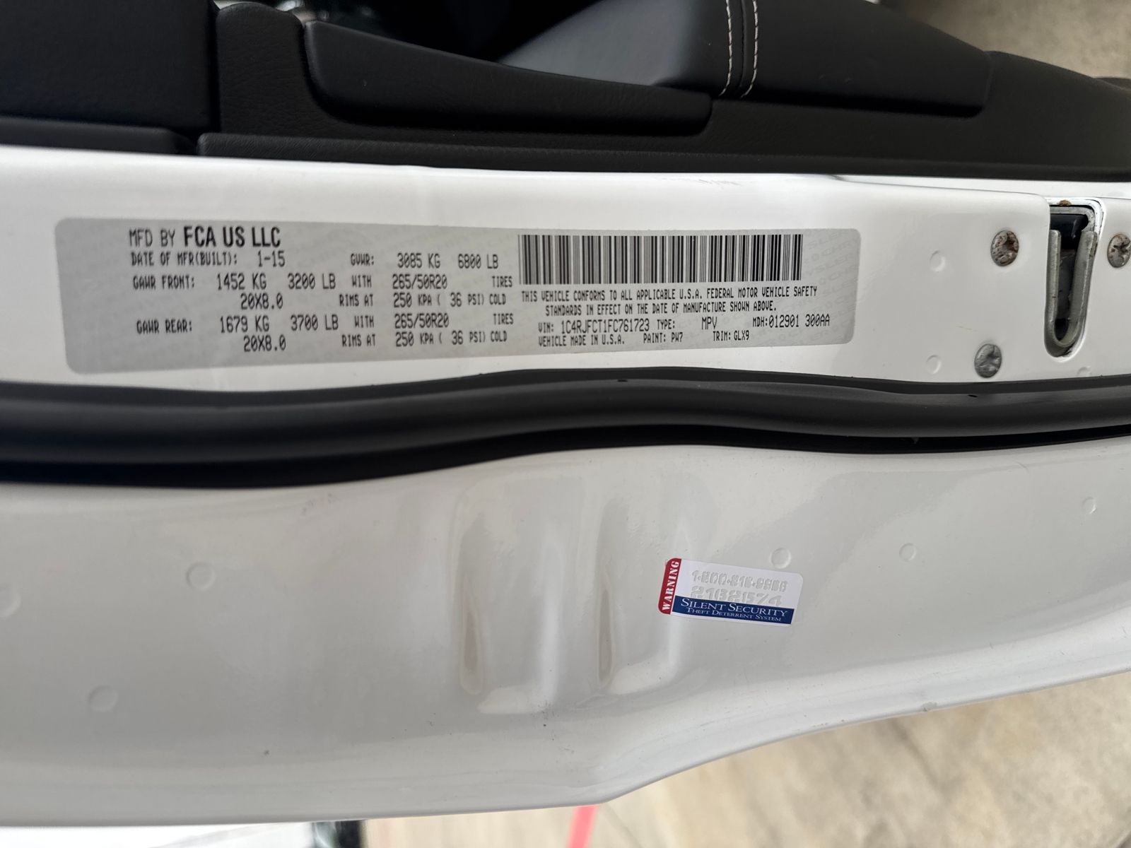 2015 Jeep Grand Cherokee Overland