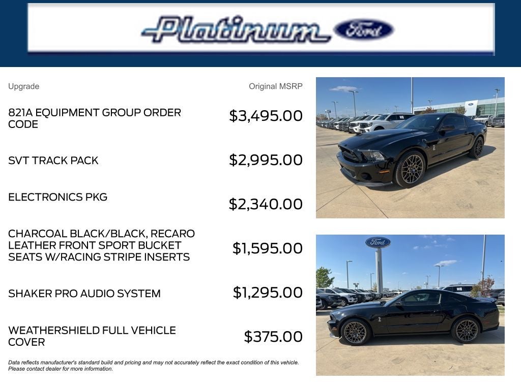 2013 Ford Mustang Shelby GT500