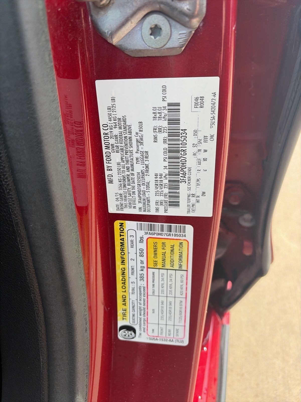 2016 Ford Fusion SE