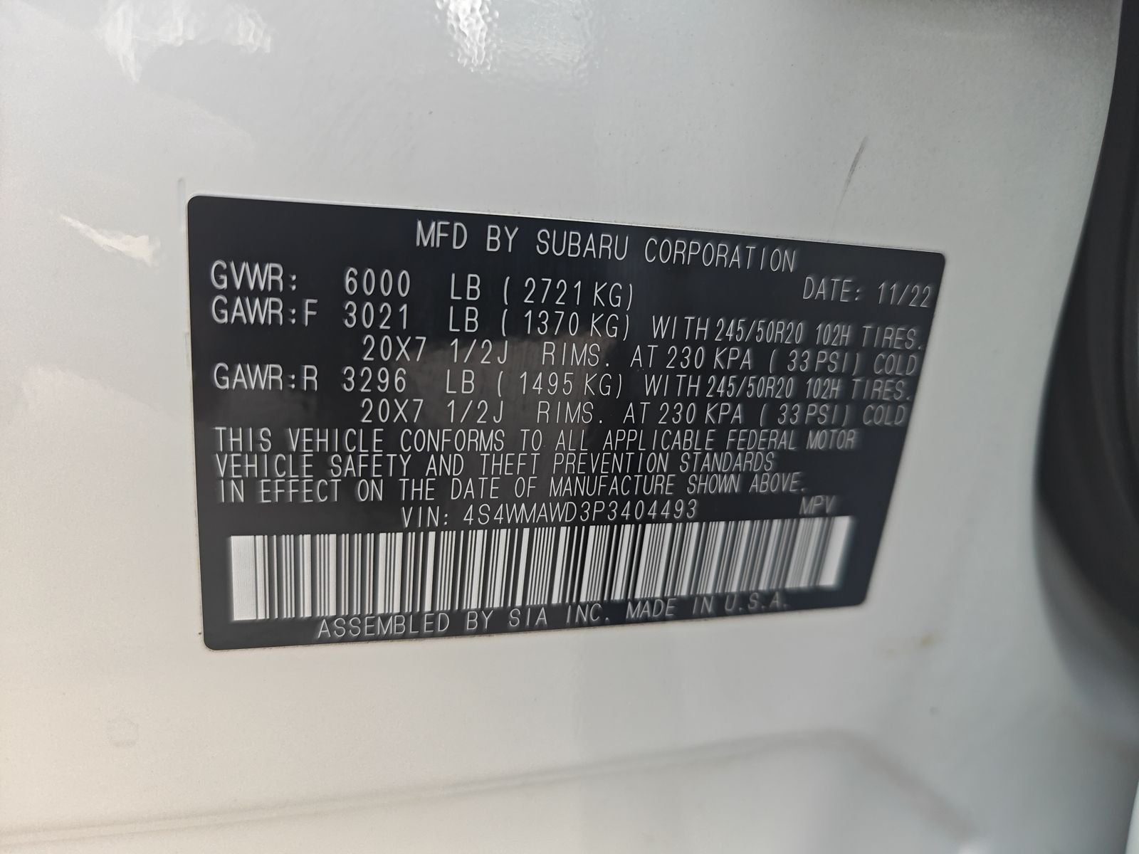 2023 Subaru Ascent Touring