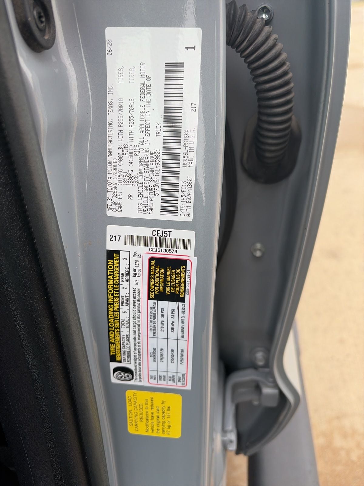 2020 Toyota Tundra SR5 5.7L V8
