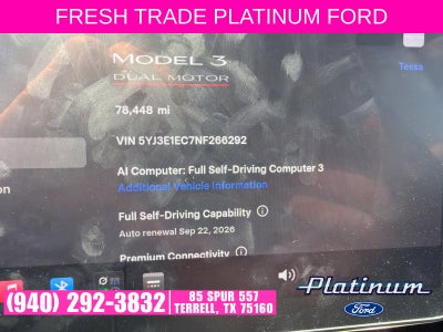 2022 Tesla Model 3 Performance