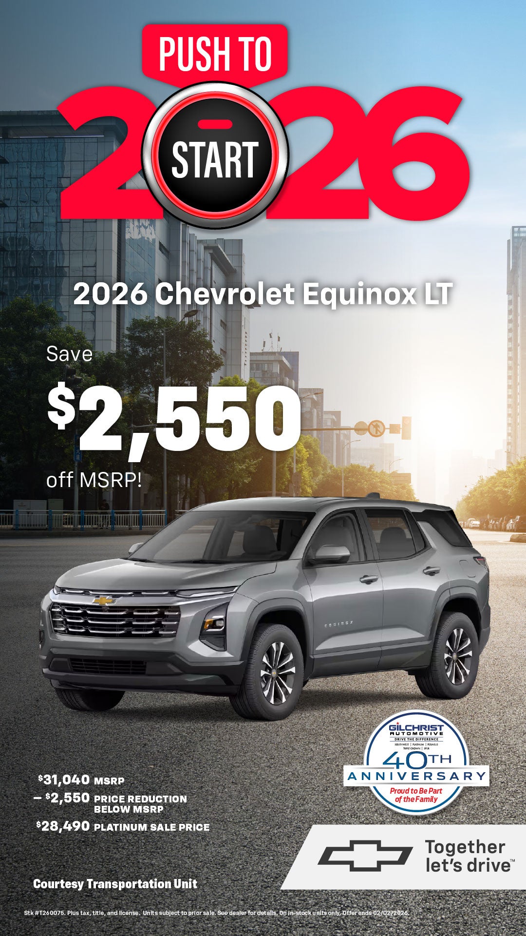 Shop $2,550 Off MSRP on 2026 Chevrolet Equinox!