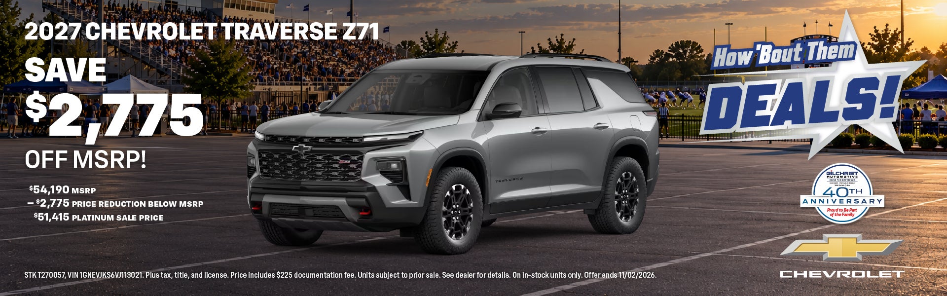 2027 Chevy Traverse
