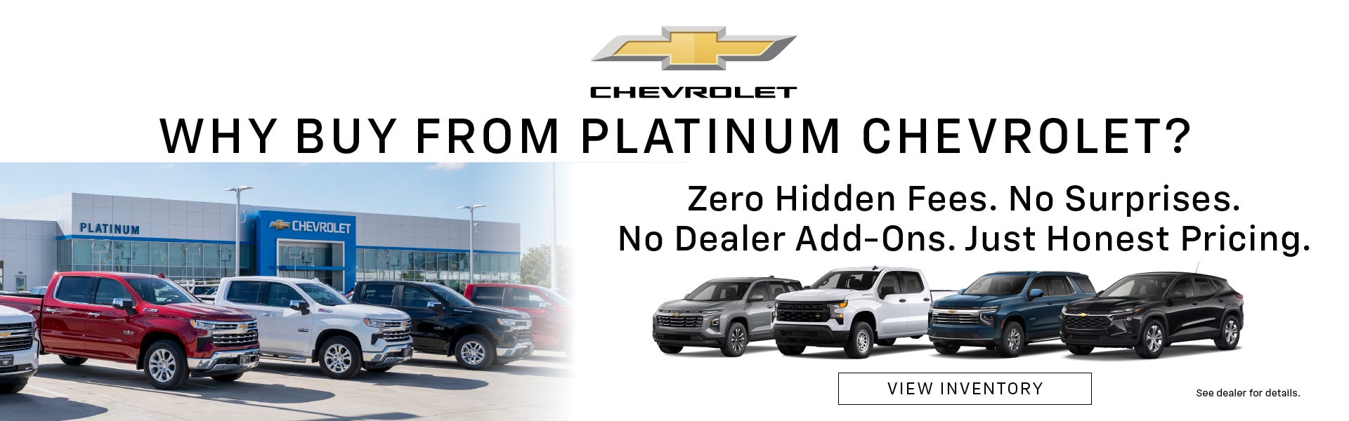 Why Buy from Platinum Chevrolet